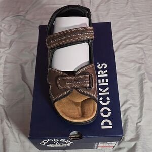 Dockers Men's Tan and Black Sandals